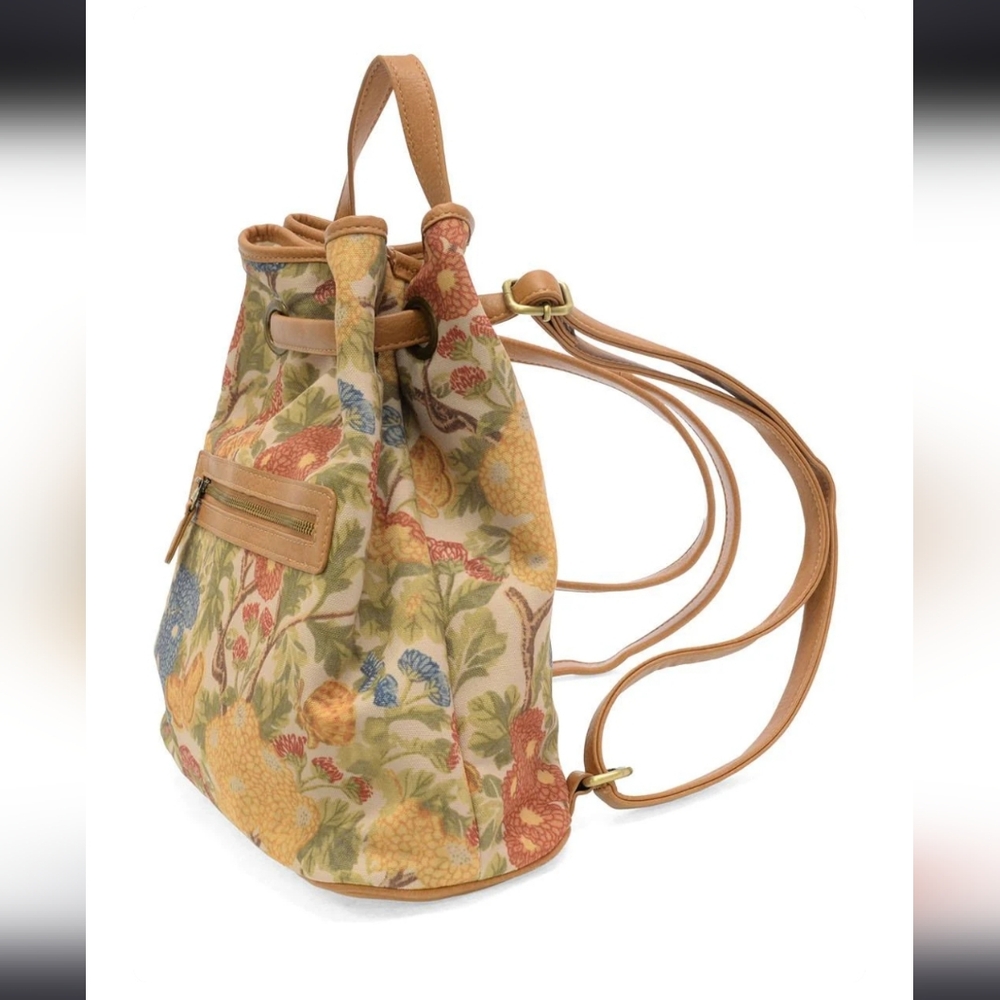 Joy Susan Canvas Botanical Floral Cottagecore Backpack New